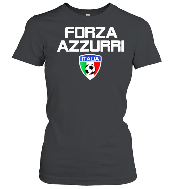 Forza Azzurri Italy Soccer Jersey Style Italia Milan Roma Inter T- Classic Women'S T-Shirt