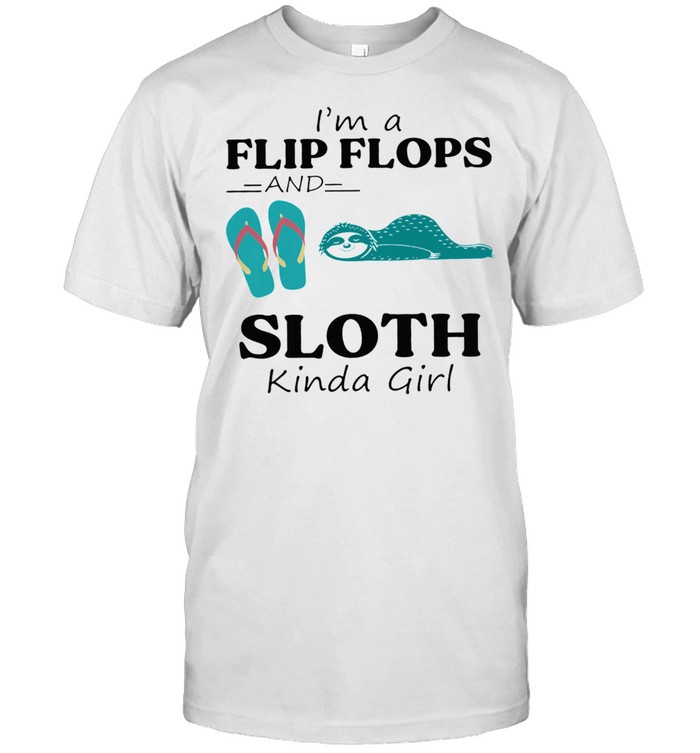 Im a Flip Flop and Sloth kinda girl shirt Classic Men's T-shirt