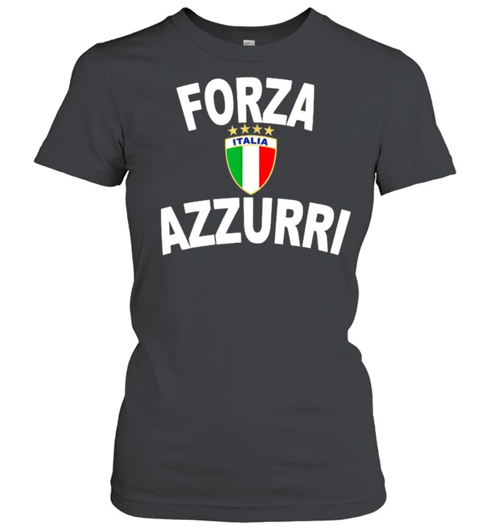 Italy Forza Azzurri Soccer Jersey Italia Flag Football Gift  Classic Women'S T-Shirt