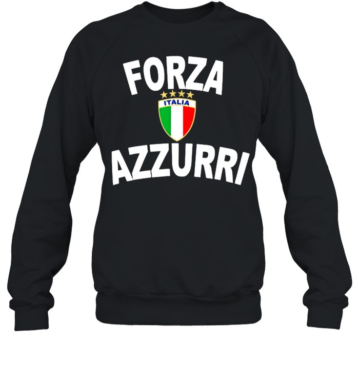 Italy Forza Azzurri Soccer Jersey Italia Flag Football Gift  Unisex Sweatshirt