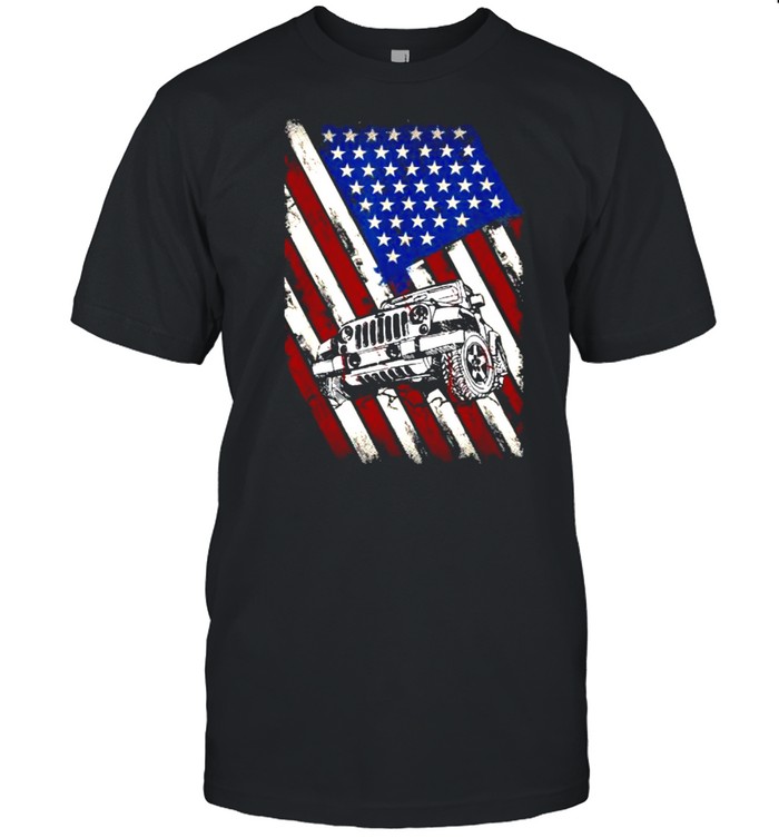 Jeep american flag shirt Classic Men's T-shirt