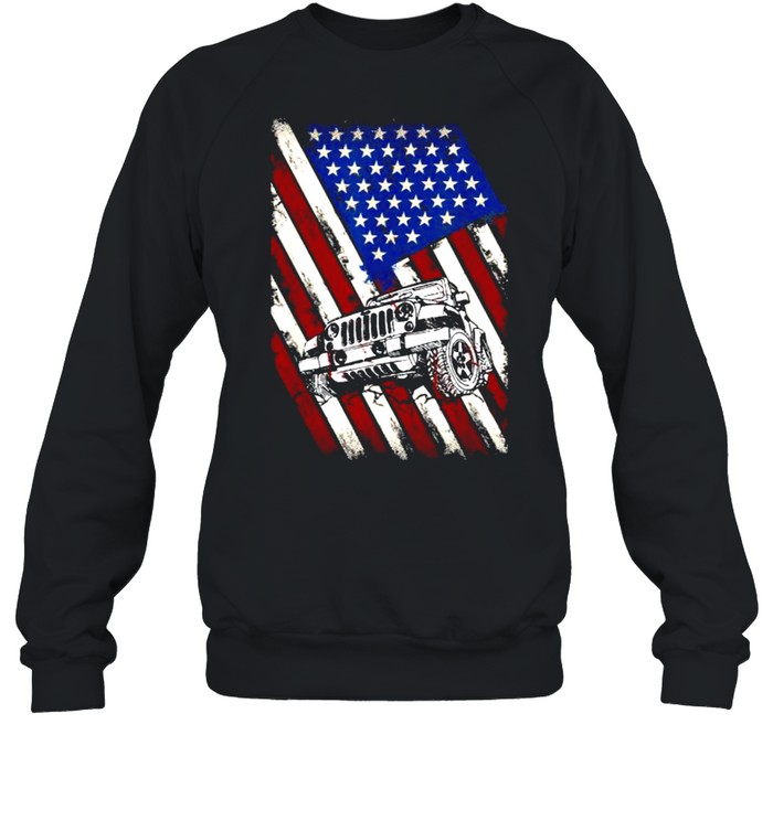 Jeep American Flag Shirt Unisex Sweatshirt