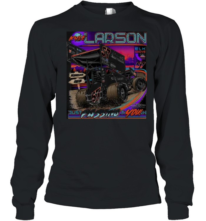 Kyle Lardon Just Passing You Sprint Car Long Sleeved T Shirt