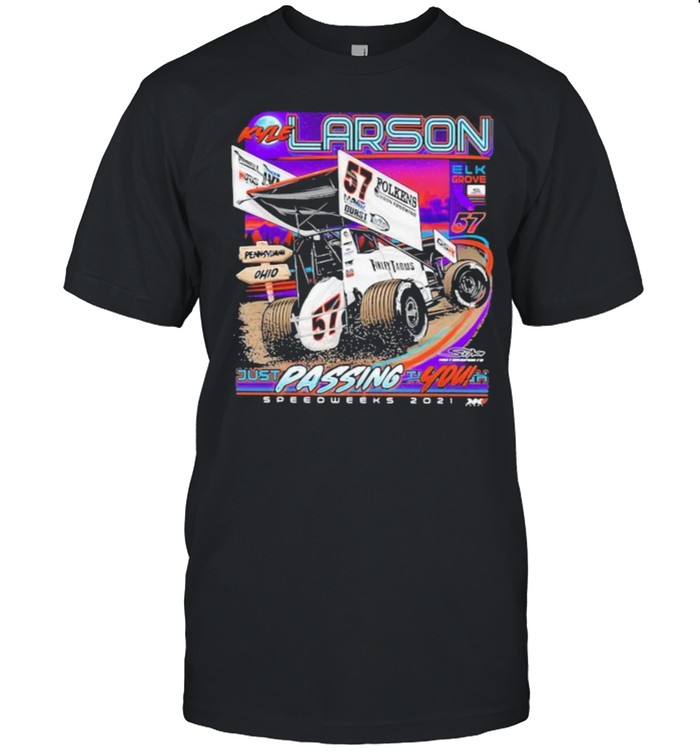 Kyle Lardon Just Passing You Sprint Car Speed Week 2021  Classic Men's T-shirt