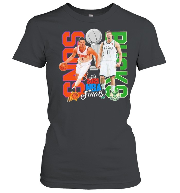 Phoenix Suns Vs Milwaukee Bucks 2021 Nba Finals Matchup T Shirt Classic Womens T Shirt
