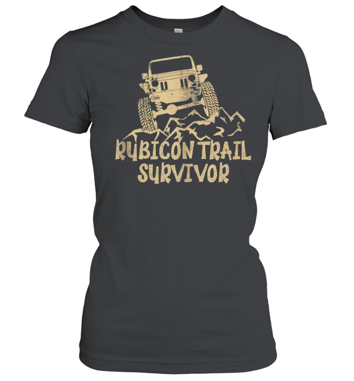 Rubicon Trail Survivor Jeep Classic Womens T Shirt