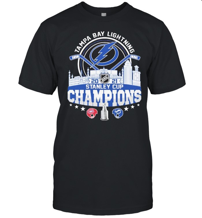 Tampa Bay Lightning and Montreal Canadiens 2021 stanley cup champions shirt Classic Men's T-shirt