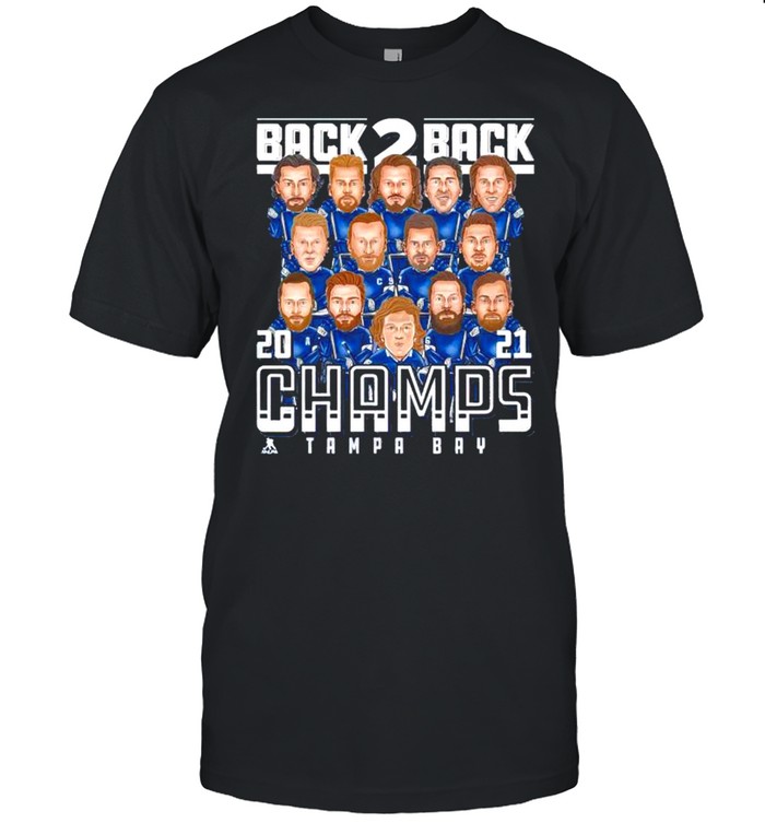 Tampa Bay Lightning back 2 back 2021 champs shirt Classic Men's T-shirt