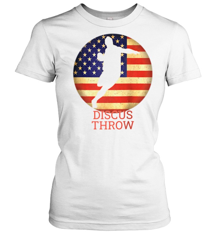 Track And Field Usa Team Thrower Proud American Discus Throw Shirt Classic Womens T Shirt