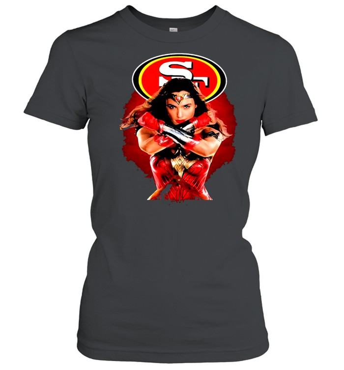 Wonder Woman San Francisco 49Ers Shirt Classic Womens T Shirt