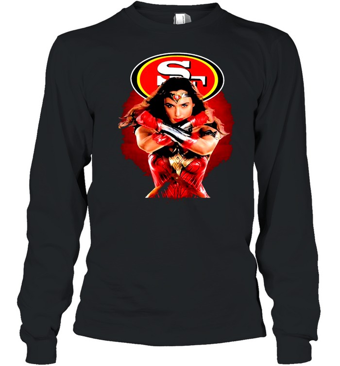 Wonder Woman San Francisco 49Ers Shirt Long Sleeved T Shirt