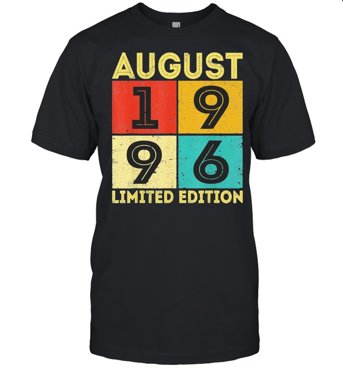 25th Birthday Retro August 1996 Decorations 25 Years Old Classic shirt Classic Men's T-shirt