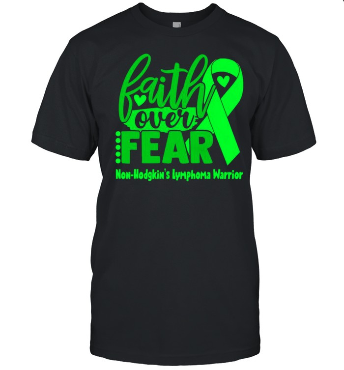 Faith over fear non-hodgkins lymphoma warrior shirt Classic Men's T-shirt