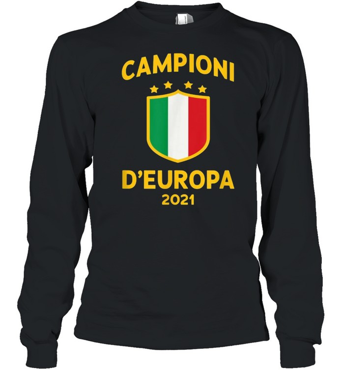 Italy Football Champions Of Europe 2021  Long Sleeved T-Shirt