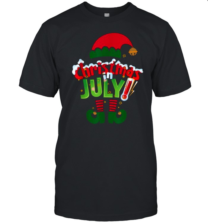 Christmas in July Summer Elf Santa Xmas T- Classic Men's T-shirt