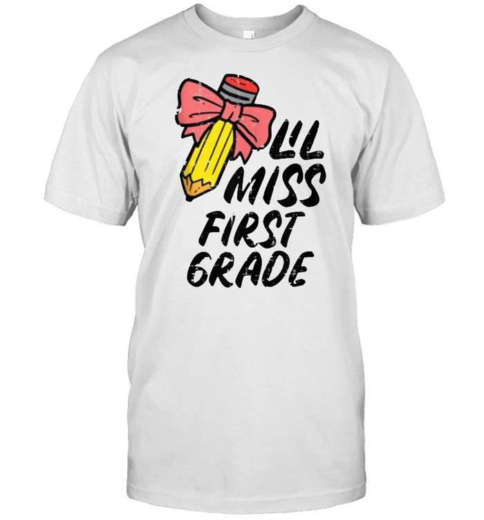Lil Miss First Grade 1st Back To First Day Of School T- Classic Men's T-shirt
