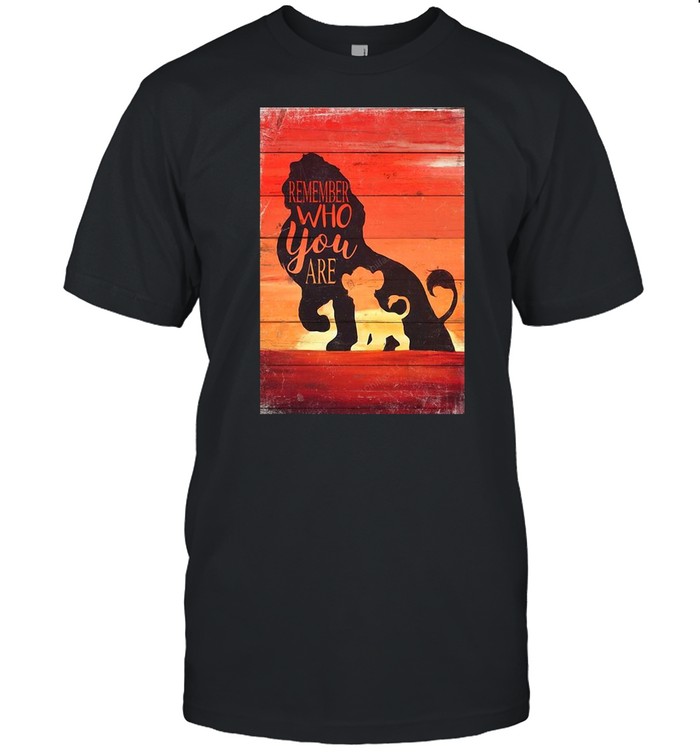 Lion Remember Who You Are Limited Poster T-shirt Classic Men's T-shirt