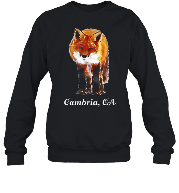 Cambria California Watercolor Paint Wild Fox Outdoor shirt Unisex Sweatshirt
