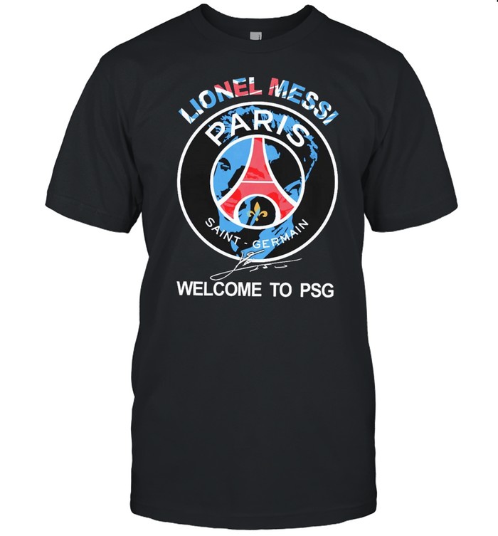 Lionel Messi Paris Saint Germain Welcome To PSG Signature  Classic Men's T-shirt