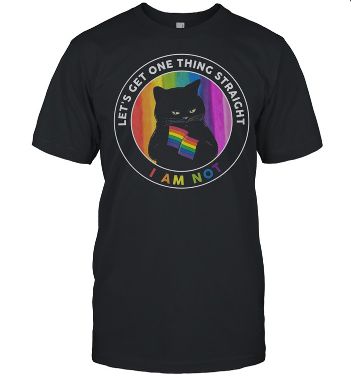 LGBT Black Cat lets get one thing straight Im not shirt Classic Men's T-shirt