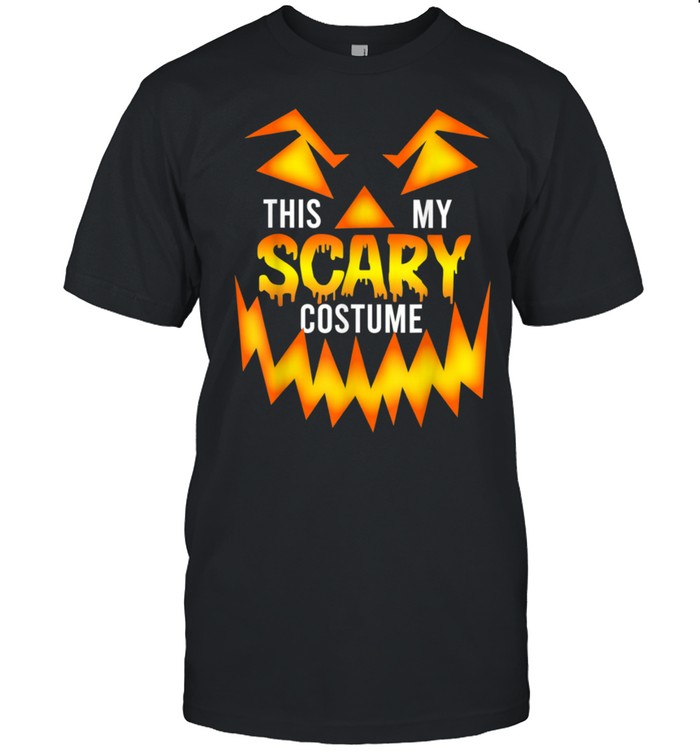 This Is My Scary Halloween Costume Halloween Carved Pumpkin shirt Classic Men's T-shirt