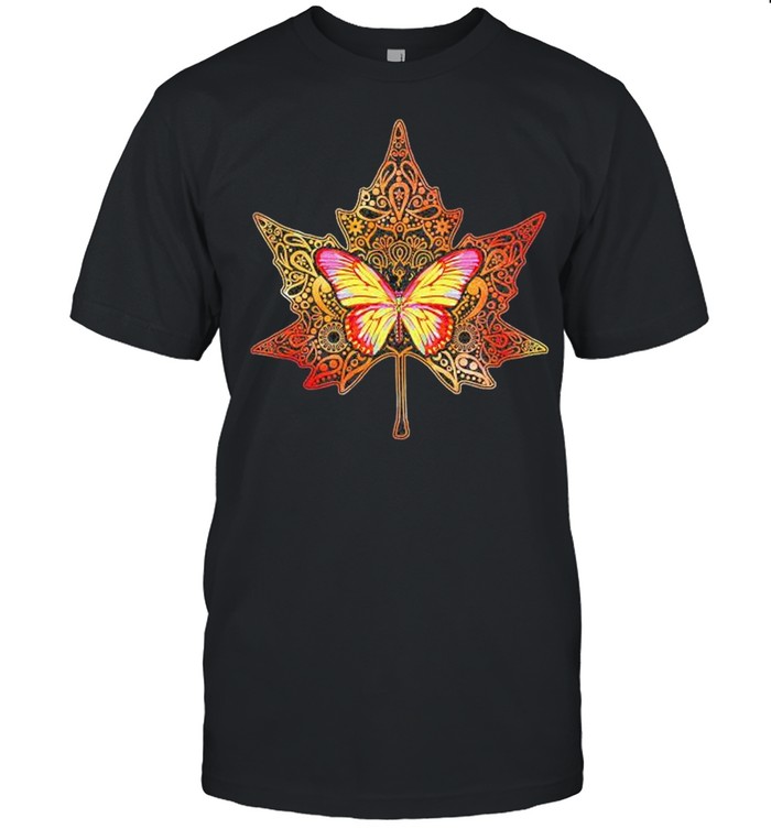 Butterfly Maple Leaf  Classic Men's T-shirt