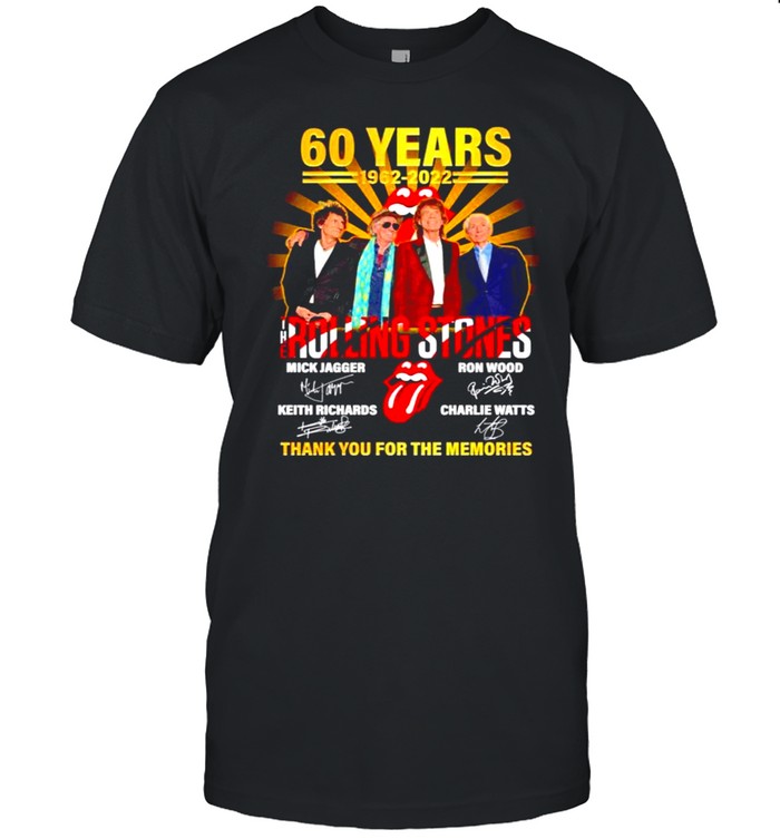 60 years 1962-2022 The Rolling Stones signatures t-shirt Classic Men's T-shirt