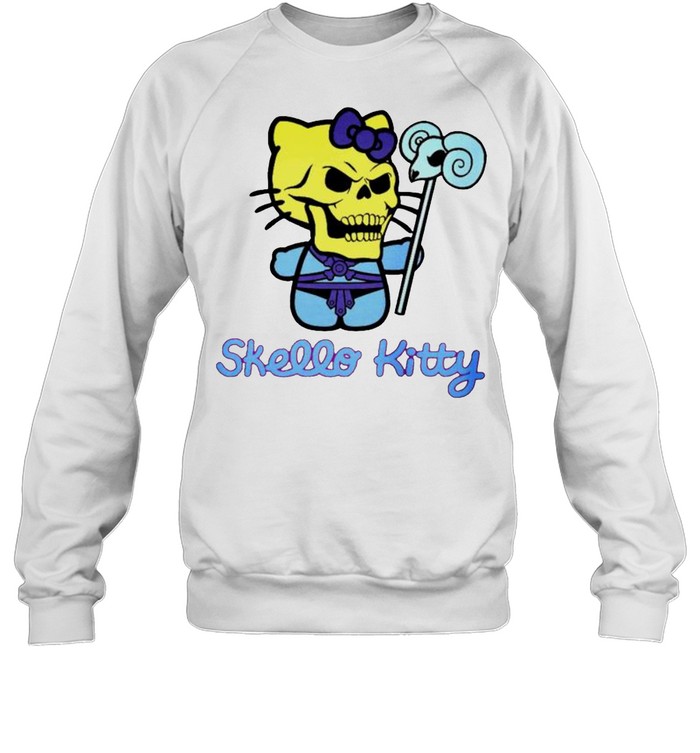 Skeleton skello kitty shirt Unisex Sweatshirt