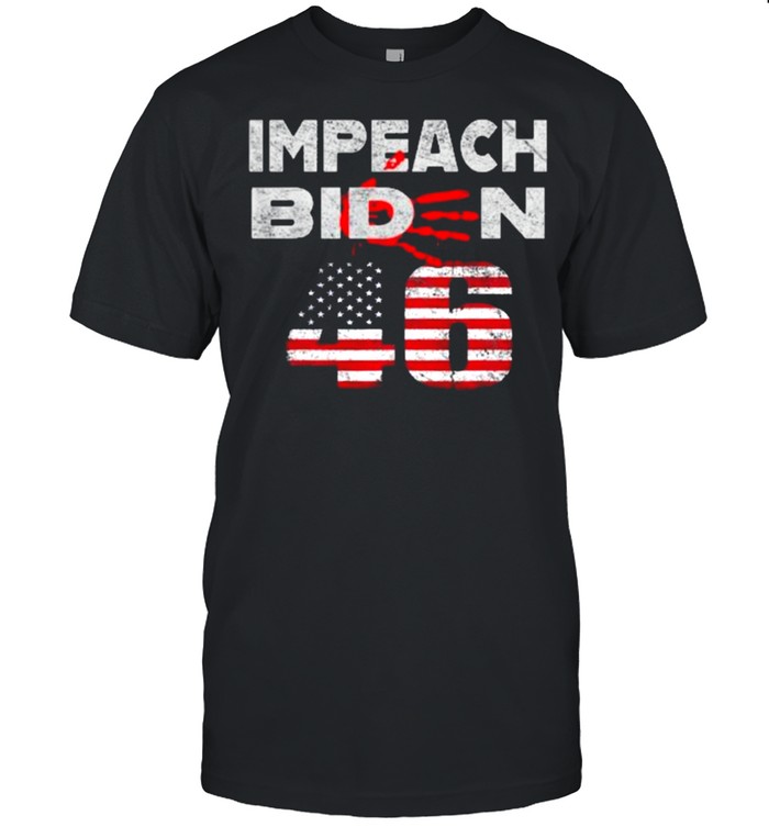 Impeach 46  Blood On His Hands Biden Bring Trump Back  Classic Men's T-shirt