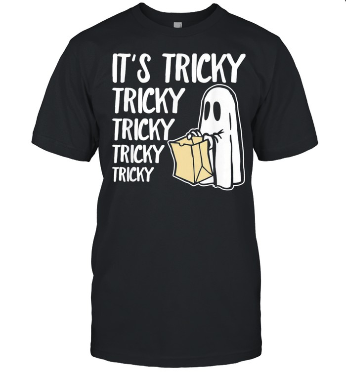 Halloween Cute Ghost  Its Tricky Tricky shirt Classic Men's T-shirt