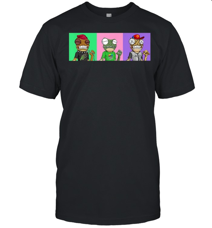 Crazy Lizard Army 2735 NFT Crypto Lizard Trifecta shirt Classic Men's T-shirt