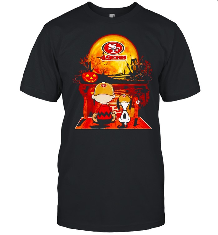 Snoopy and Charlie Brown San Francisco 49ers happy Halloween shirt Classic Men's T-shirt