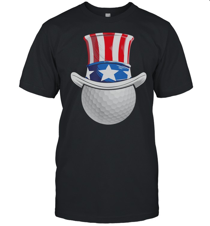 Golf Hat Happy Independence Day American Flag shirt Classic Men's T-shirt