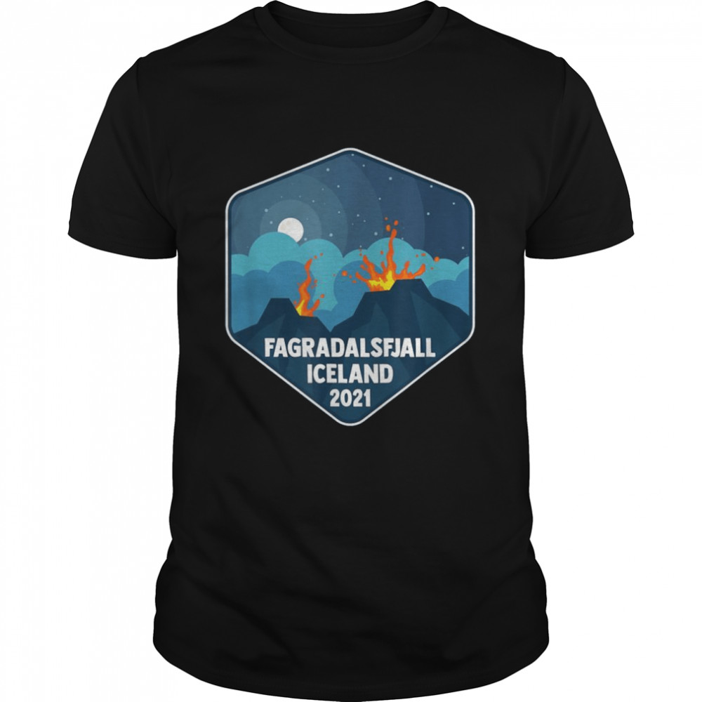 Fagradalsfjall volcano iceland 2021 shirt Classic Men's T-shirt