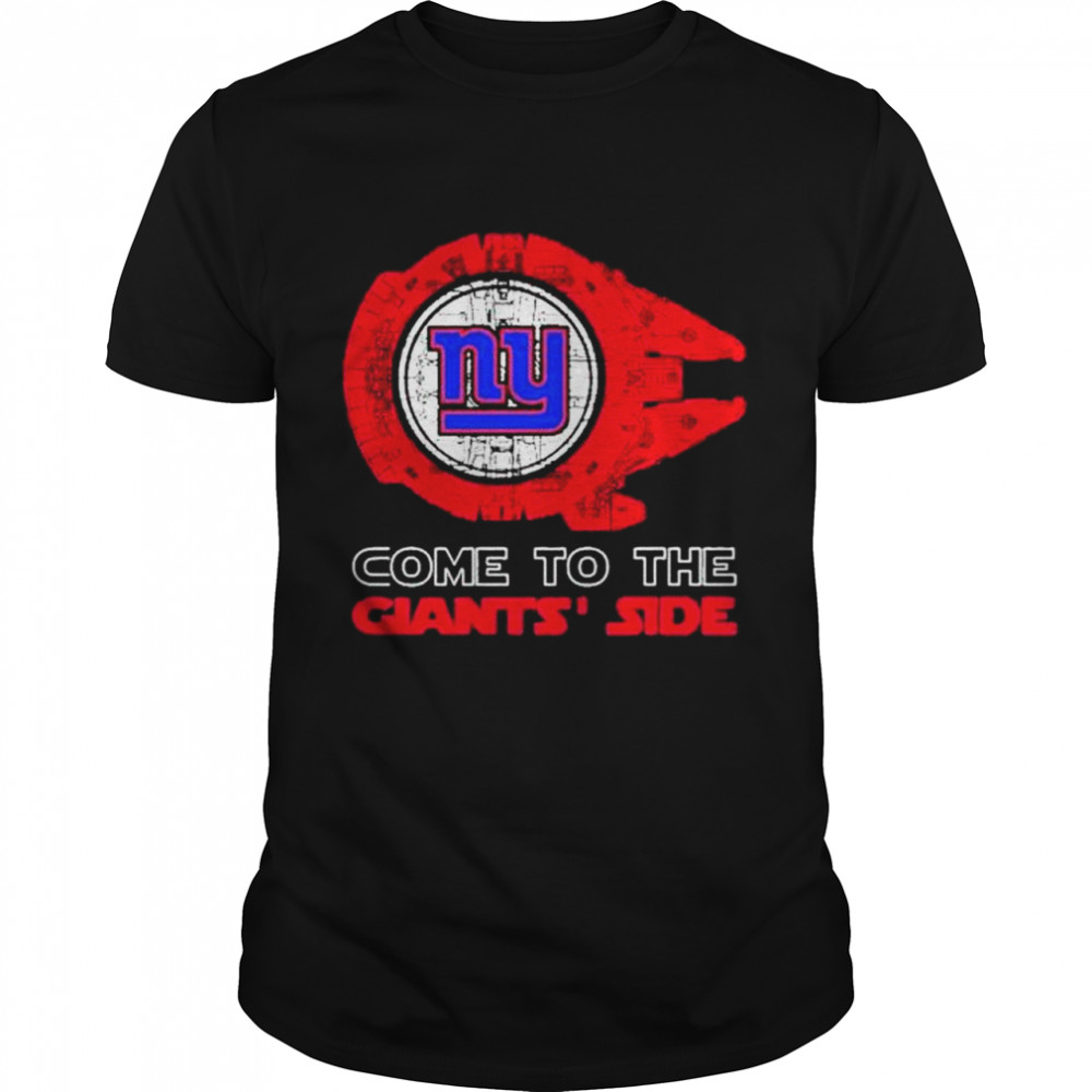 Come to the New York Giants’ Side Star Wars Millennium Falcon shirt Classic Men's T-shirt
