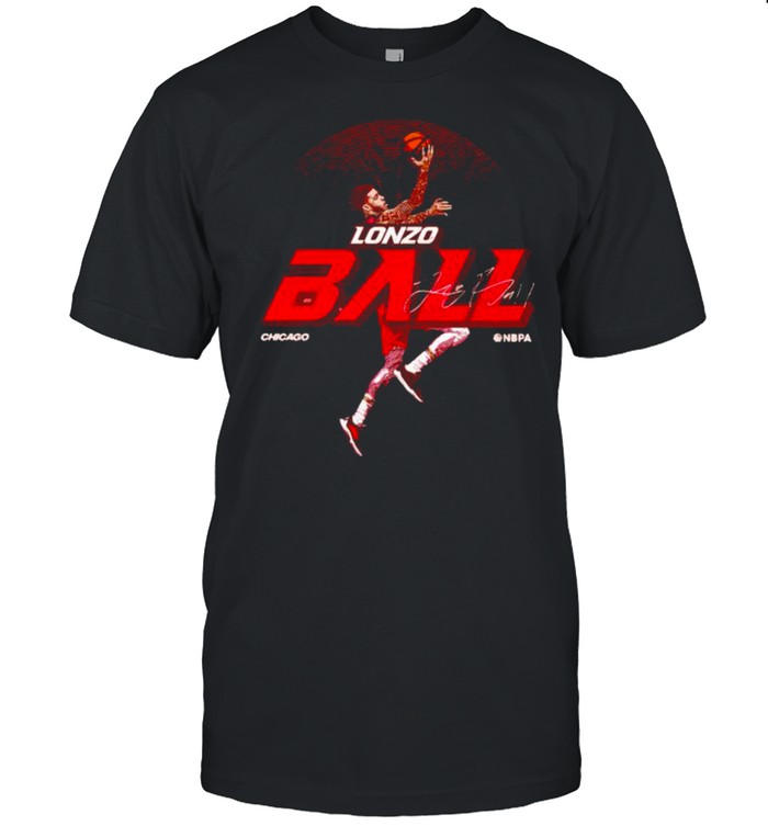 Chicago Bulls Lonzo Ball skyline signature shirt Classic Men's T-shirt