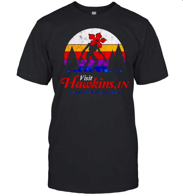Visit Hawkins in home of the upside down shirt Classic Men's T-shirt