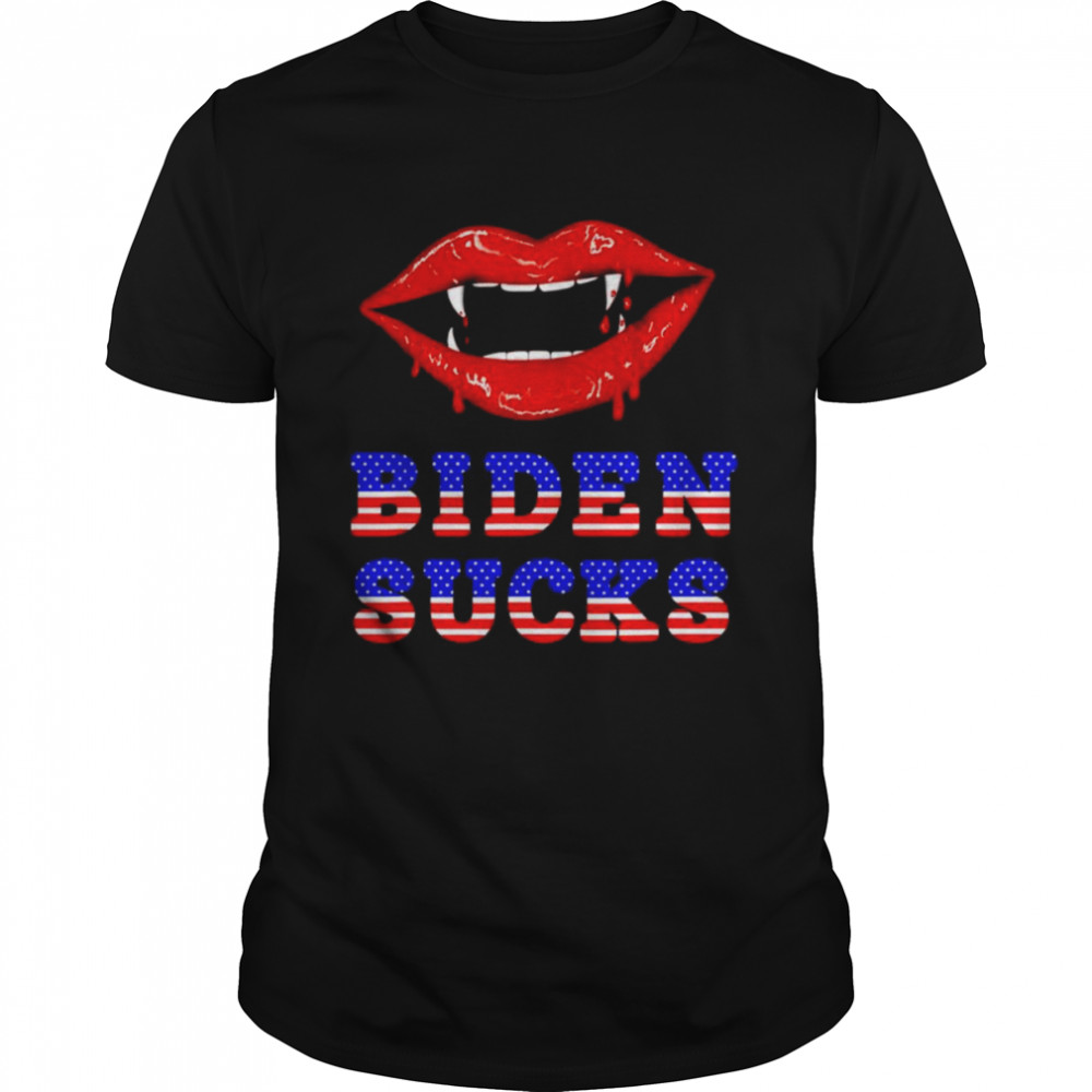 Lips blood Biden sucks shirt Classic Men's T-shirt