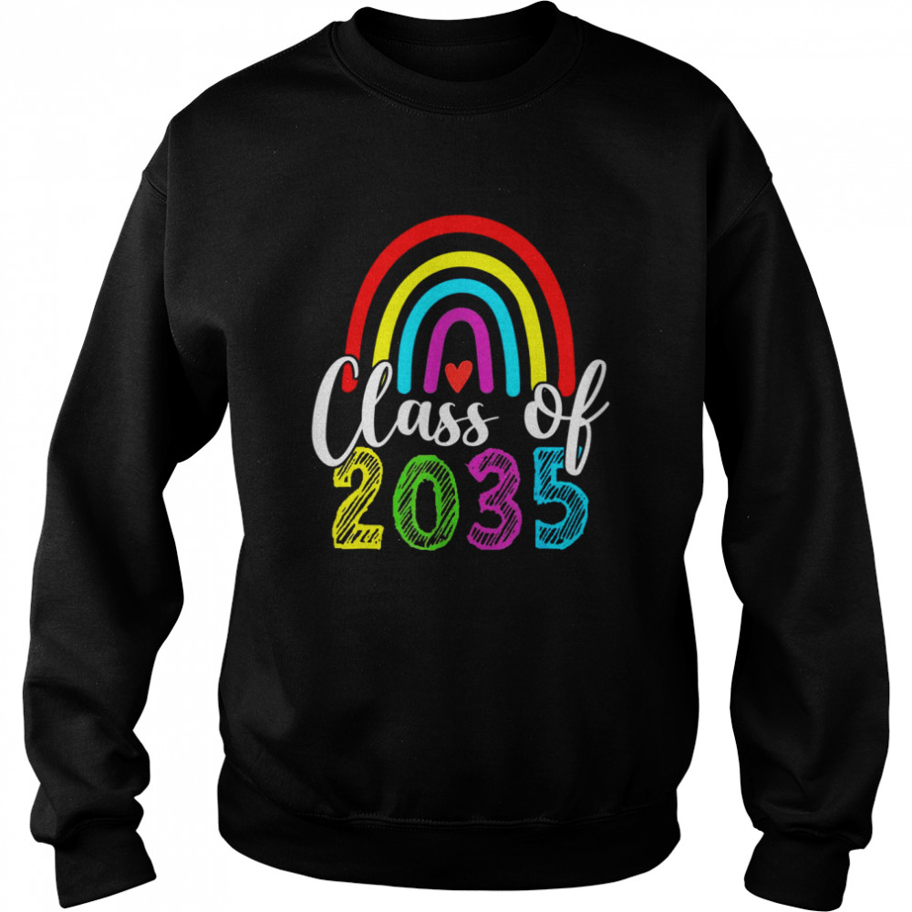 Class Of 2035 Grow With Me Prek Kindergarten Graduation  Unisex Sweatshirt