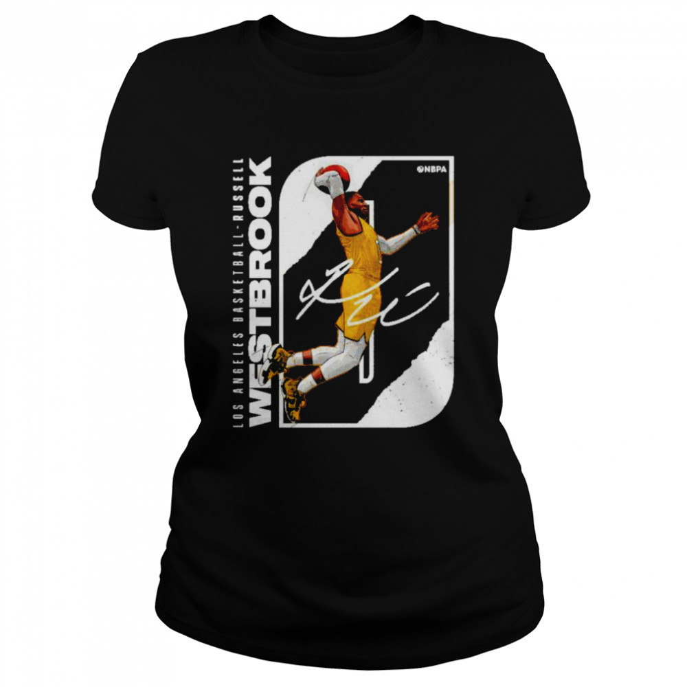 Los Angeles Basketball Russell Westbrook signature shirt Classic Women's T-shirt