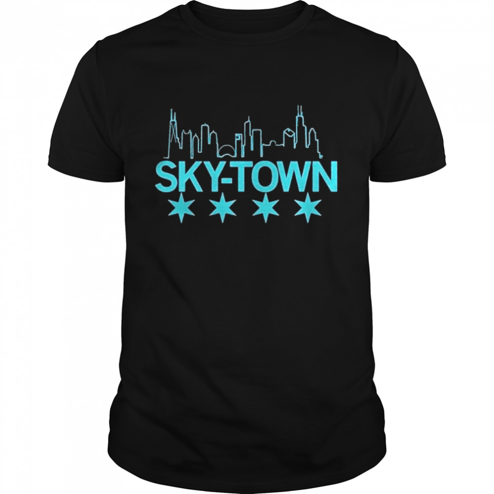 Chicago From Sky – Town  Classic Men's T-shirt
