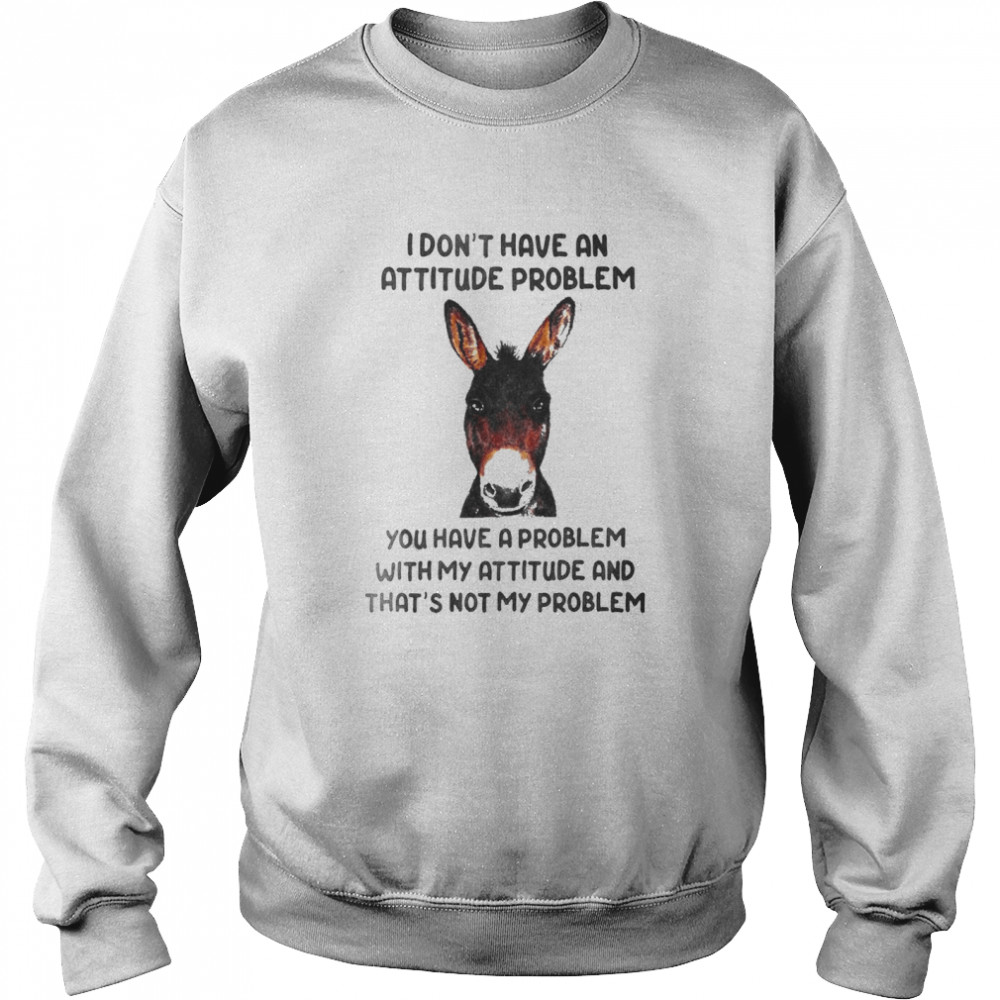 Donkey I Don’t Have An Attitude Problem You Have A Problem With My Attitude And That’s Not My Problem  Unisex Sweatshirt