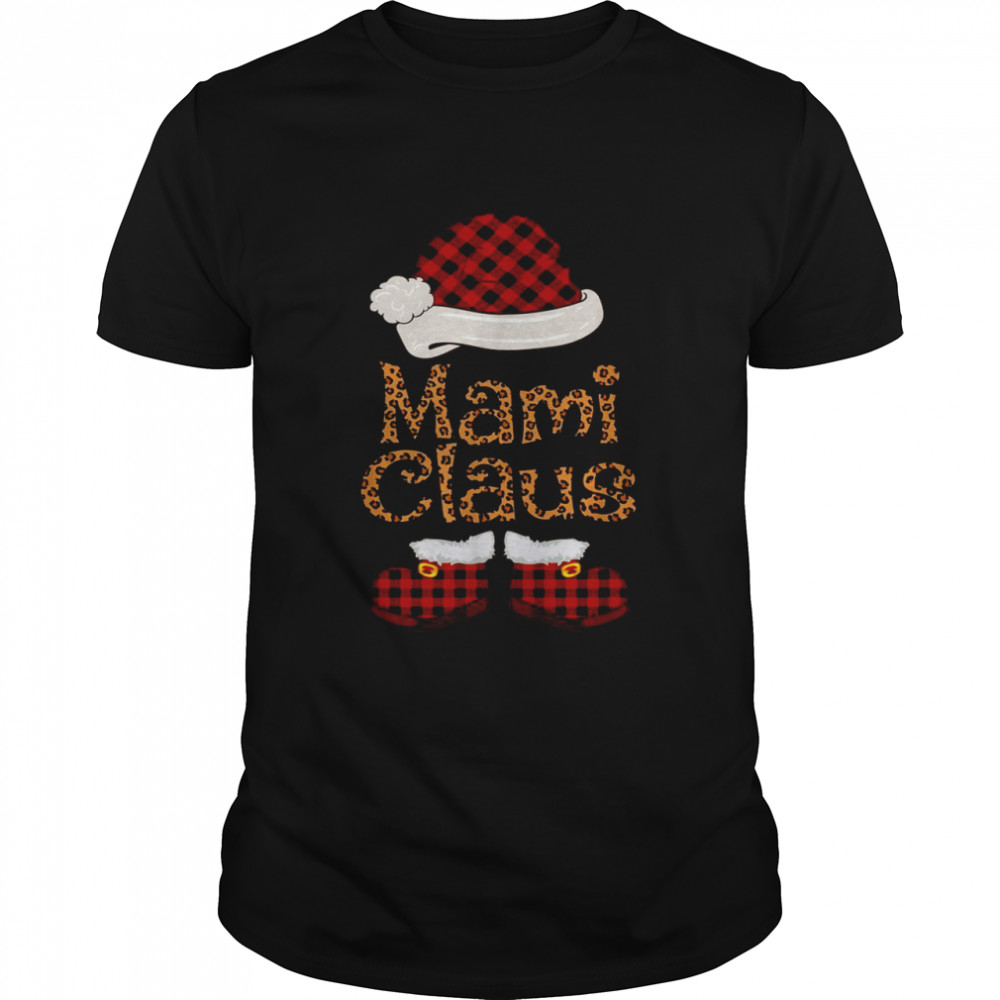 Mami Claus Santa Hat Matching Family Christmas Pajama  Classic Men's T-shirt