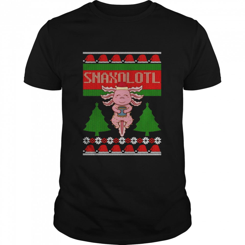 Snaxolotl Lustige Liebe Axolotl Hässliche Weihnachtspullover Kawaii Langarmshirt  Classic Men's T-shirt
