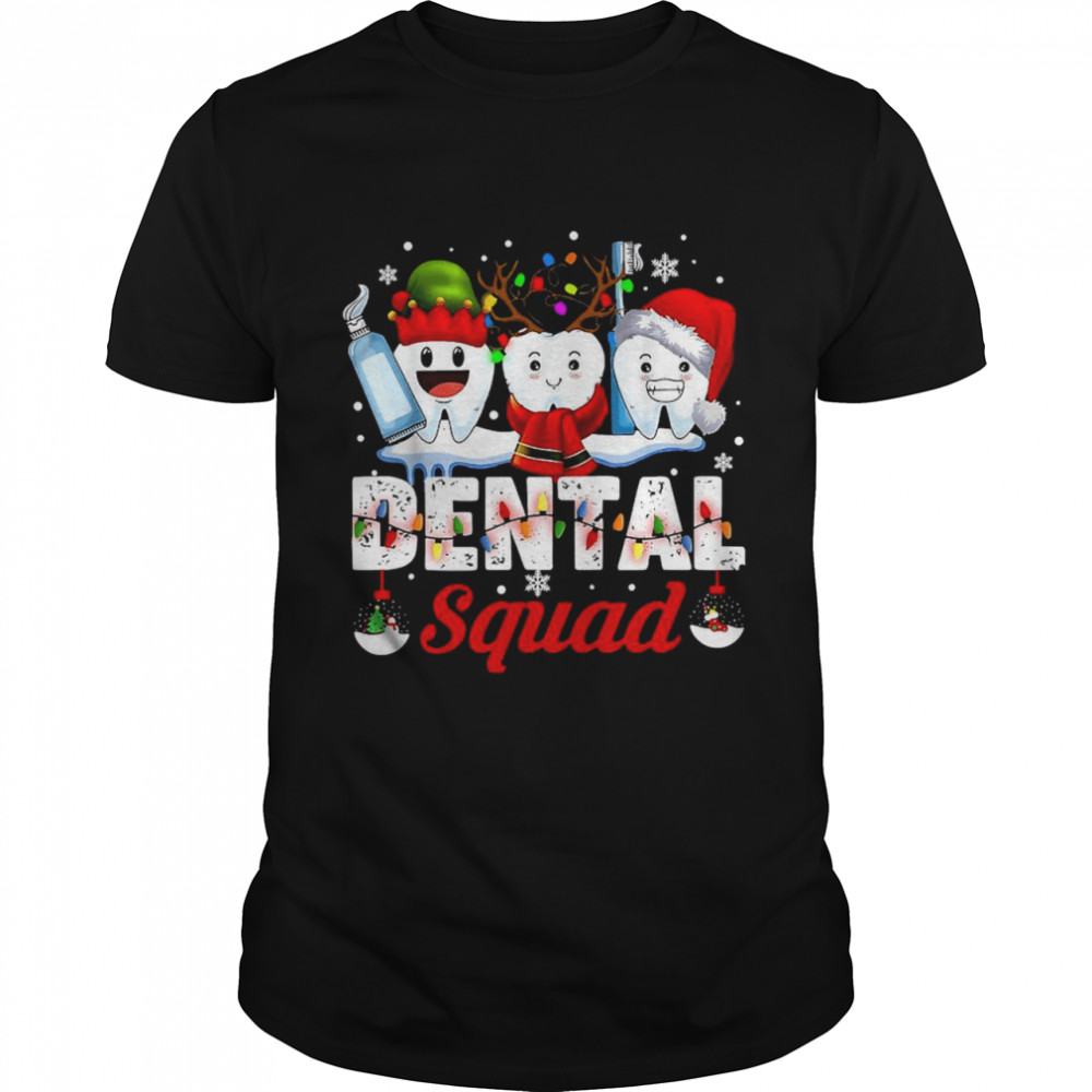 Dental Squad Teeth Toothbrush Dentist Hygienist Christmas  Classic Men's T-shirt