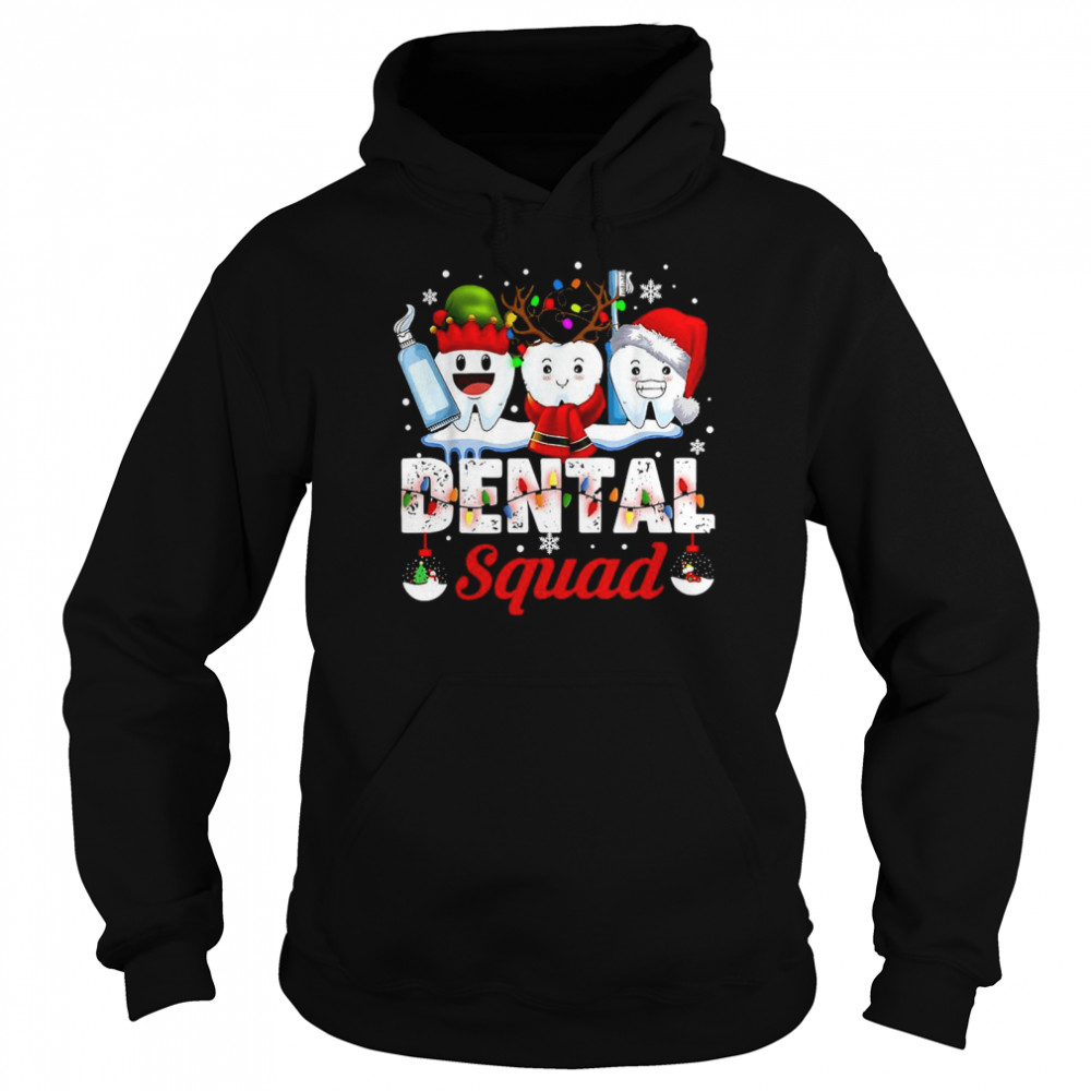 Dental Squad Teeth Toothbrush Dentist Hygienist Christmas Unisex Hoodie