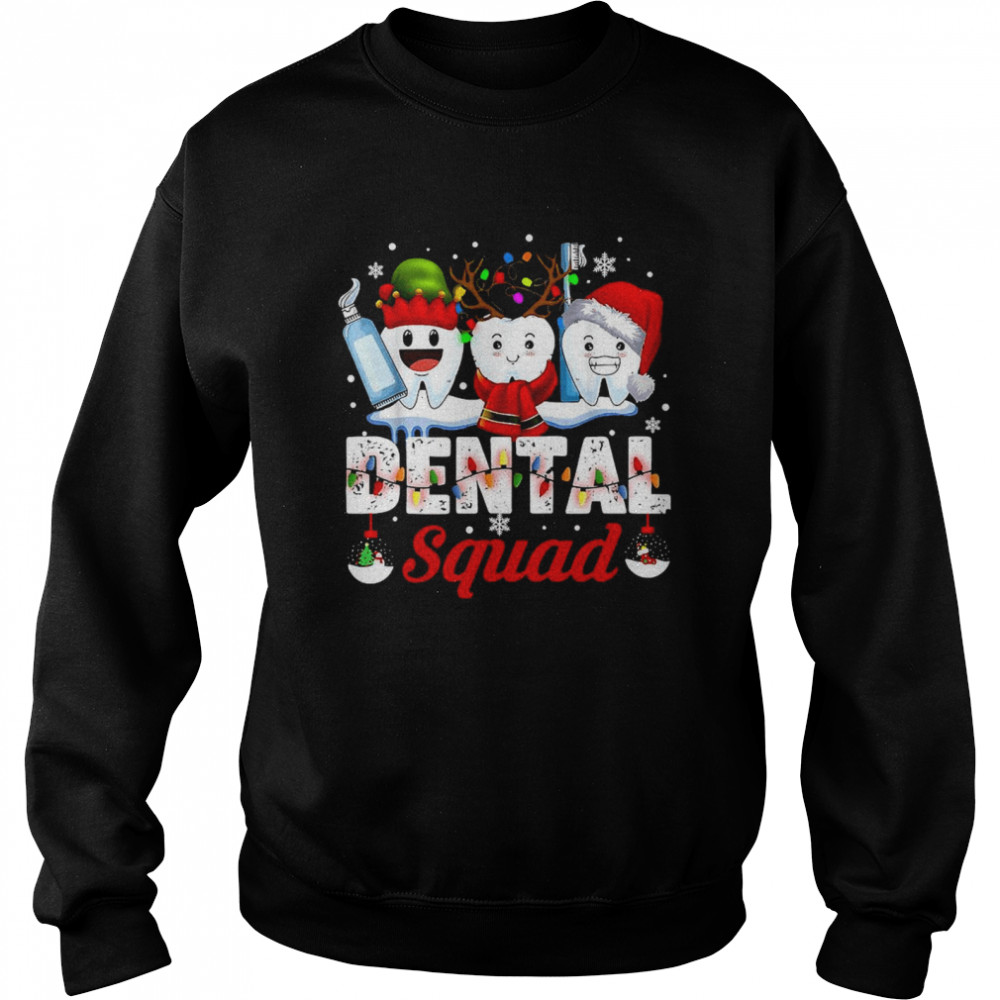 Dental Squad Teeth Toothbrush Dentist Hygienist Christmas Unisex Sweatshirt