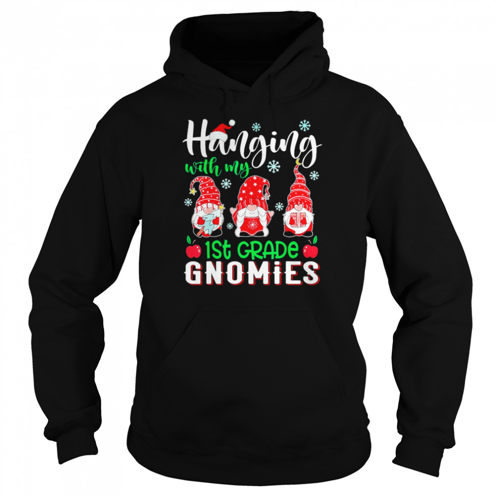 Hanging With My 1St Grade Gnomies Christmas  Unisex Hoodie