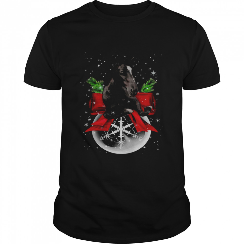 Horse Crystal Christmas Sweater T-shirt Classic Men's T-shirt
