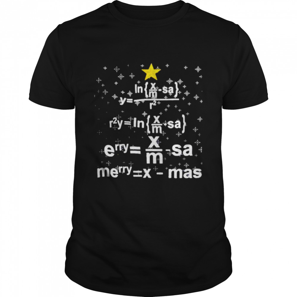Math Teacher Christmas Tree shirt Classic Men's T-shirt